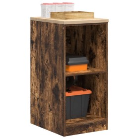 Armario de almacenamiento para garaje roble ahumado 40x51x85 cm de , Armarios industriales - Ref: Foro24-860539, Precio: 53,3...