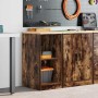 Armario de almacenamiento para garaje roble ahumado 40x51x85 cm de , Armarios industriales - Ref: Foro24-860539, Precio: 53,3...