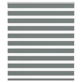 Estor cebra gris oscuro tejido ancho 130,9 cm poliéster de , Persianas y estores - Ref: Foro24-4014112, Precio: 23,90 €, Desc...