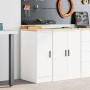 Armario de almacenamiento para garaje blanco 30x51x85 cm de , Armarios industriales - Ref: Foro24-860553, Precio: 55,88 €, De...