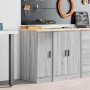 Armario de garaje de madera maciza pino gris Sonoma 30x51x85 cm de , Armarios industriales - Ref: Foro24-860558, Precio: 54,2...