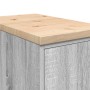 Armario de garaje de madera maciza pino gris Sonoma 30x51x85 cm de , Armarios industriales - Ref: Foro24-860558, Precio: 54,2...