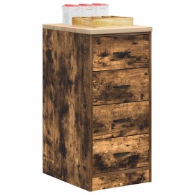 Armario de almacenamiento para garaje roble ahumado 40x51x85 cm de , Armarios industriales - Ref: Foro24-860593, Precio: 77,3...