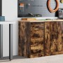 Armario de almacenamiento para garaje roble ahumado 40x51x85 cm de , Armarios industriales - Ref: Foro24-860593, Precio: 77,3...