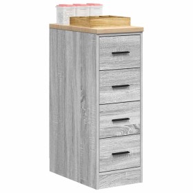 Armario de garaje de madera maciza pino gris Sonoma 30x51x85 cm de , Armarios industriales - Ref: Foro24-860585, Precio: 81,4...