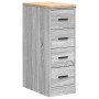 Armario de garaje de madera maciza pino gris Sonoma 30x51x85 cm de , Armarios industriales - Ref: Foro24-860585, Precio: 81,4...