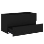 Armario para lavabo madera contrachapada negro 90x38,5x45 cm de vidaXL, Muebles de baño - Ref: Foro24-804756, Precio: 52,66 €...