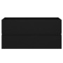 Armario para lavabo madera contrachapada negro 90x38,5x45 cm de vidaXL, Muebles de baño - Ref: Foro24-804756, Precio: 52,66 €...