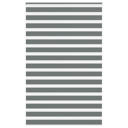 Estor cebra gris oscuro tejido ancho 145,9 cm poliéster de , Persianas y estores - Ref: Foro24-4014167, Precio: 38,21 €, Desc...