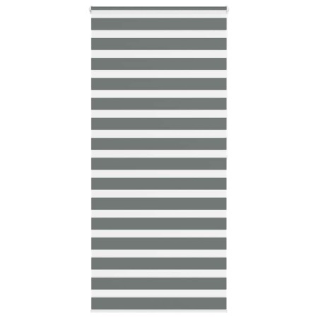 Estor cebra gris oscuro tejido ancho 105,9 cm poliéster de , Persianas y estores - Ref: Foro24-4014159, Precio: 32,02 €, Desc...