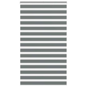 Estor cebra gris oscuro tejido ancho 130,9 cm poliéster de , Persianas y estores - Ref: Foro24-4014190, Precio: 31,17 €, Desc...