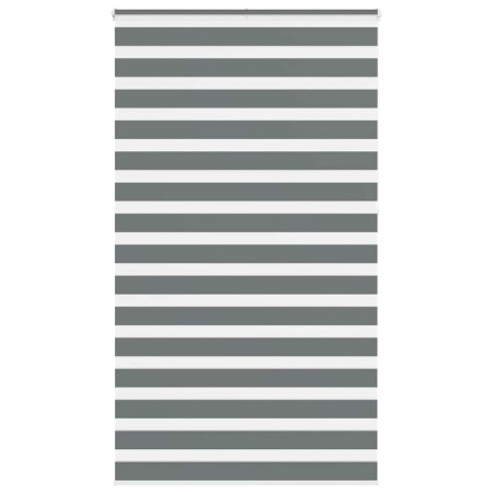 Estor cebra gris oscuro tejido ancho 130,9 cm poliéster de , Persianas y estores - Ref: Foro24-4014190, Precio: 31,17 €, Desc...