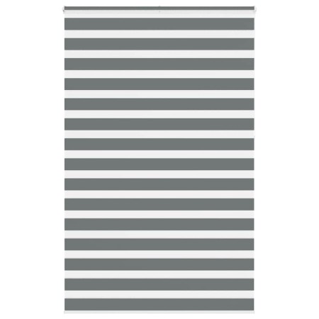 Estor cebra gris oscuro tejido ancho 140,9 cm poliéster de , Persianas y estores - Ref: Foro24-4014192, Precio: 32,37 €, Desc...