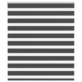 Estor cebra negro 135x150 cm tejido ancho 130,9 cm poliéster de , Persianas y estores - Ref: Foro24-4014242, Precio: 33,78 €,...