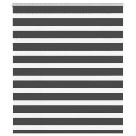 Estor cebra negro 135x150 cm tejido ancho 130,9 cm poliéster de , Persianas y estores - Ref: Foro24-4014242, Precio: 33,78 €,...