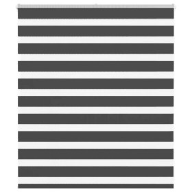 Estor cebra negro 125x100 cm tejido ancho 120,9 cm poliéster de , Persianas y estores - Ref: Foro24-4014214, Precio: 22,76 €,...