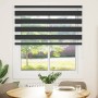 Estor cebra negro 125x100 cm tejido ancho 120,9 cm poliéster de , Persianas y estores - Ref: Foro24-4014214, Precio: 22,76 €,...