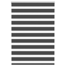 Estor cebra negro 110x150 cm tejido ancho 105,9 cm poliéster de , Persianas y estores - Ref: Foro24-4014237, Precio: 28,19 €,...