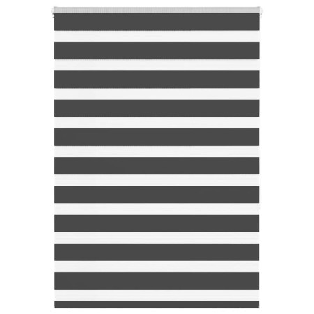 Estor cebra negro 110x150 cm tejido ancho 105,9 cm poliéster de , Persianas y estores - Ref: Foro24-4014237, Precio: 28,19 €,...