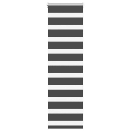 Estor cebra negro 55x100 cm tejido ancho 50,9 cm poliéster de , Persianas y estores - Ref: Foro24-4014200, Precio: 19,03 €, D...