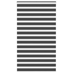 Estor cebra negro 135x200 cm tejido ancho 130,9 cm poliéster de , Persianas y estores - Ref: Foro24-4014268, Precio: 30,86 €,...