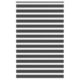 Estor cebra negro 145x230 cm tejido ancho 140,9 cm poliéster de , Persianas y estores - Ref: Foro24-4014296, Precio: 36,35 €,...