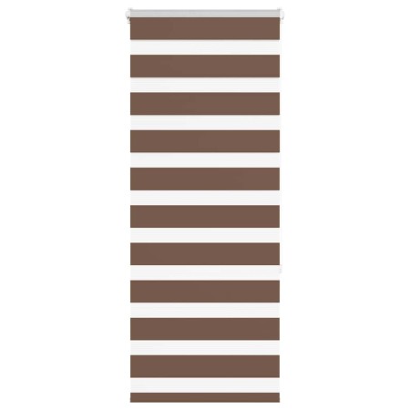 Estor cebra marrón 55x150 cm tejido ancho 50,9 cm poliéster de , Persianas y estores - Ref: Foro24-4014330, Precio: 19,86 €, ...