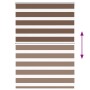 Estor cebra marrón 100x100 cm tejido ancho 95,9 cm poliéster de , Persianas y estores - Ref: Foro24-4014313, Precio: 23,12 €,...
