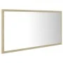 Espejo de baño LED acrílico color roble Sonoma 90x8,5x37 cm de vidaXL, Tocadores de baño - Ref: Foro24-804935, Precio: 47,21 ...