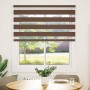 Estor cebra marrón 125x100 cm tejido ancho 120,9 cm poliéster de , Persianas y estores - Ref: Foro24-4014318, Precio: 22,76 €...