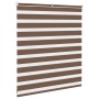 Estor cebra marrón 125x100 cm tejido ancho 120,9 cm poliéster de , Persianas y estores - Ref: Foro24-4014318, Precio: 22,76 €...
