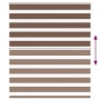 Estor cebra marrón 125x100 cm tejido ancho 120,9 cm poliéster de , Persianas y estores - Ref: Foro24-4014318, Precio: 22,76 €...