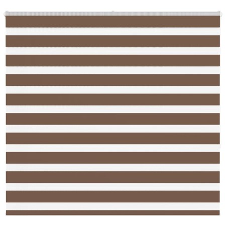 Estor cebra marrón 160x150 cm tejido ancho 155,9 cm poliéster de , Persianas y estores - Ref: Foro24-4014351, Precio: 33,87 €...