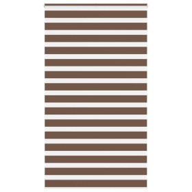 Estor cebra marrón 125x200 cm tejido ancho 120,9 cm poliéster de , Persianas y estores - Ref: Foro24-4014370, Precio: 26,51 €...