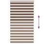 Estor cebra marrón 125x200 cm tejido ancho 120,9 cm poliéster de , Persianas y estores - Ref: Foro24-4014370, Precio: 26,51 €...