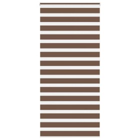 Estor cebra marrón 110x230 cm tejido ancho 105,9 cm poliéster de , Persianas y estores - Ref: Foro24-4014393, Precio: 32,56 €...