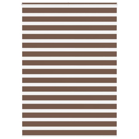 Estor cebra marrón 160x230 cm tejido ancho 155,9 cm poliéster de , Persianas y estores - Ref: Foro24-4014403, Precio: 39,37 €...