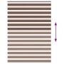Estor cebra marrón 160x230 cm tejido ancho 155,9 cm poliéster de , Persianas y estores - Ref: Foro24-4014403, Precio: 39,37 €...