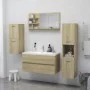 Espejo de baño madera contrachapada roble Sonoma 90x10,5x45 cm de vidaXL, Tocadores de baño - Ref: Foro24-805018, Precio: 40,...