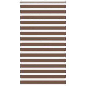 Estor cebra marrón 135x200 cm tejido ancho 130,9 cm poliéster de , Persianas y estores - Ref: Foro24-4014372, Precio: 28,25 €...