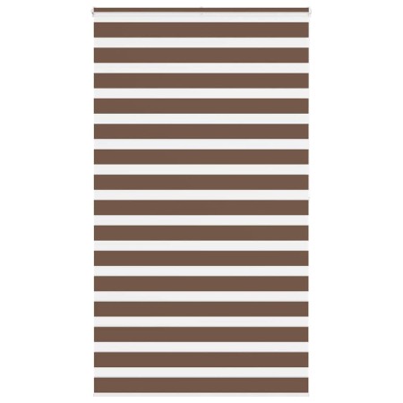Estor cebra marrón 135x200 cm tejido ancho 130,9 cm poliéster de , Persianas y estores - Ref: Foro24-4014372, Precio: 28,25 €...