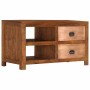 Mesa de centro con 2 cajones madera maciza de mango 90x40x50 cm en Mesas de centro | Comprar online en Foru.es