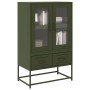 Aparador de acero verde oliva 68x39x111,5 cm de , Aparadores - Ref: Foro24-853366, Precio: 148,66 €, Descuento: %