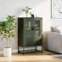 Aparador de acero verde oliva 68x39x111,5 cm de , Aparadores - Ref: Foro24-853366, Precio: 148,66 €, Descuento: %