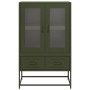 Aparador de acero verde oliva 68x39x111,5 cm de , Aparadores - Ref: Foro24-853366, Precio: 148,66 €, Descuento: %