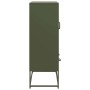 Aparador de acero verde oliva 68x39x111,5 cm de , Aparadores - Ref: Foro24-853366, Precio: 148,66 €, Descuento: %
