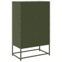 Aparador de acero verde oliva 68x39x111,5 cm de , Aparadores - Ref: Foro24-853366, Precio: 148,66 €, Descuento: %