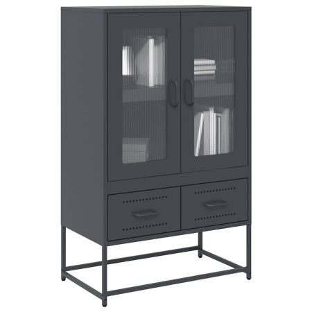 Aparador de acero antracita 68x39x111,5 cm de , Aparadores - Ref: Foro24-853364, Precio: 145,95 €, Descuento: %