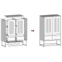 Aparador de acero antracita 68x39x111,5 cm de , Aparadores - Ref: Foro24-853364, Precio: 145,95 €, Descuento: %