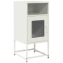 Mesita de noche acero laminado en frío blanco 36x39x78 cm de , Aparadores - Ref: Foro24-853415, Precio: 60,88 €, Descuento: %